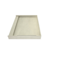 WonderFall Trench® 36 In x 48 In Single Curb Tileable Shower Pan Base with Right Drain and Linear Trench