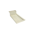 Base'N Bench® 36 In x 72 In Single Curb Tileable Shower Pan Base with Left Drain, Linear WonderFall Tileable Grate, and Bench