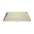 WonderFall Trench® 42 In x 72 In Single Curb Tileable Shower Pan Base with Left Drain and Linear Trench