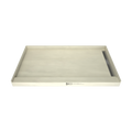 WonderFall Trench® 42 In x 72 In Single Curb Tileable Shower Pan Base with Right Drain and Linear Trench
