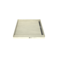 Base'N Bench® 48 In x 60 In Single Curb Tileable Shower Pan Base with Right Drain, Linear WonderFall Tileable Grate, and Bench