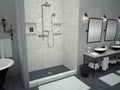 Redi Base¬Æ Single Curb Shower Pan With Center Drain, 32"D x 60"W