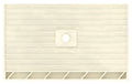 Wonder Drain® Left Double Curb Shower Pan With Tileable Center Drain, 36″D x 42″W