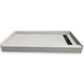 34 × 48 in Redi Trench® Shower Pan, Single Curb, Right Drain