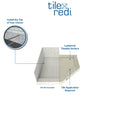 Redi Neo® Neo Angle Shower Pan With Linear Drain & Tileable Drain Top, 44″D x 44″W
