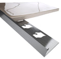 1/2 In L-Channel Tile Trim in Brushed Nickel