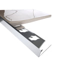 3/8 In L-Channel Tile Trim in Polished Chrome